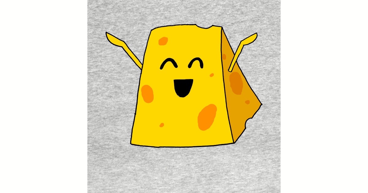 Happy Cheese Cheese Sticker TeePublic